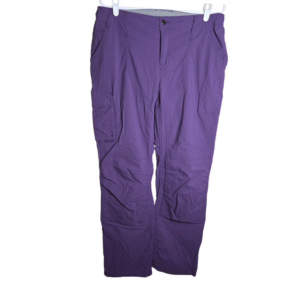 Duluth Trading Co Women's Hiking Pants Purple 10x31 Pockets! Roll-up